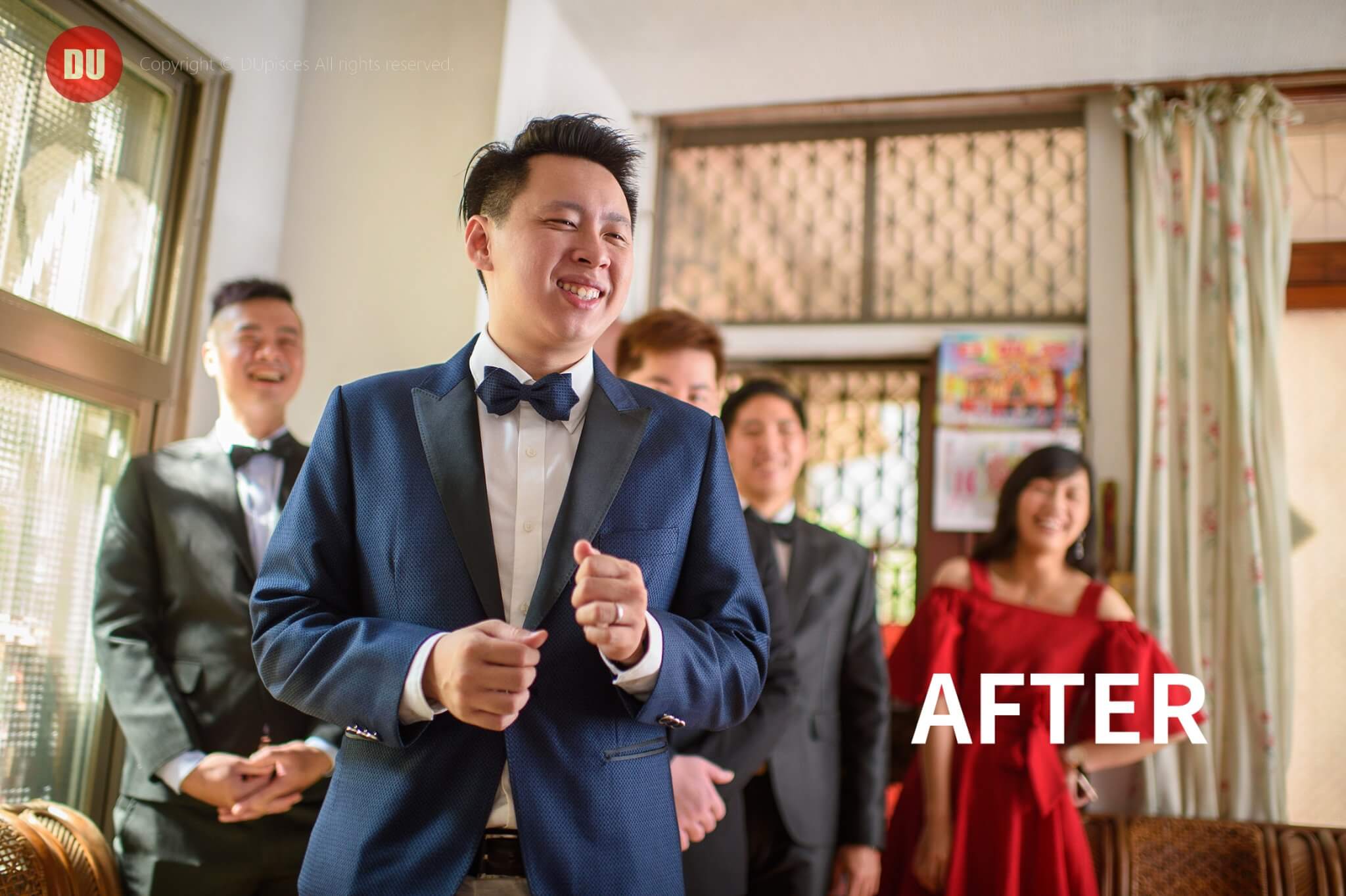 婚禮攝影閃燈對比圖