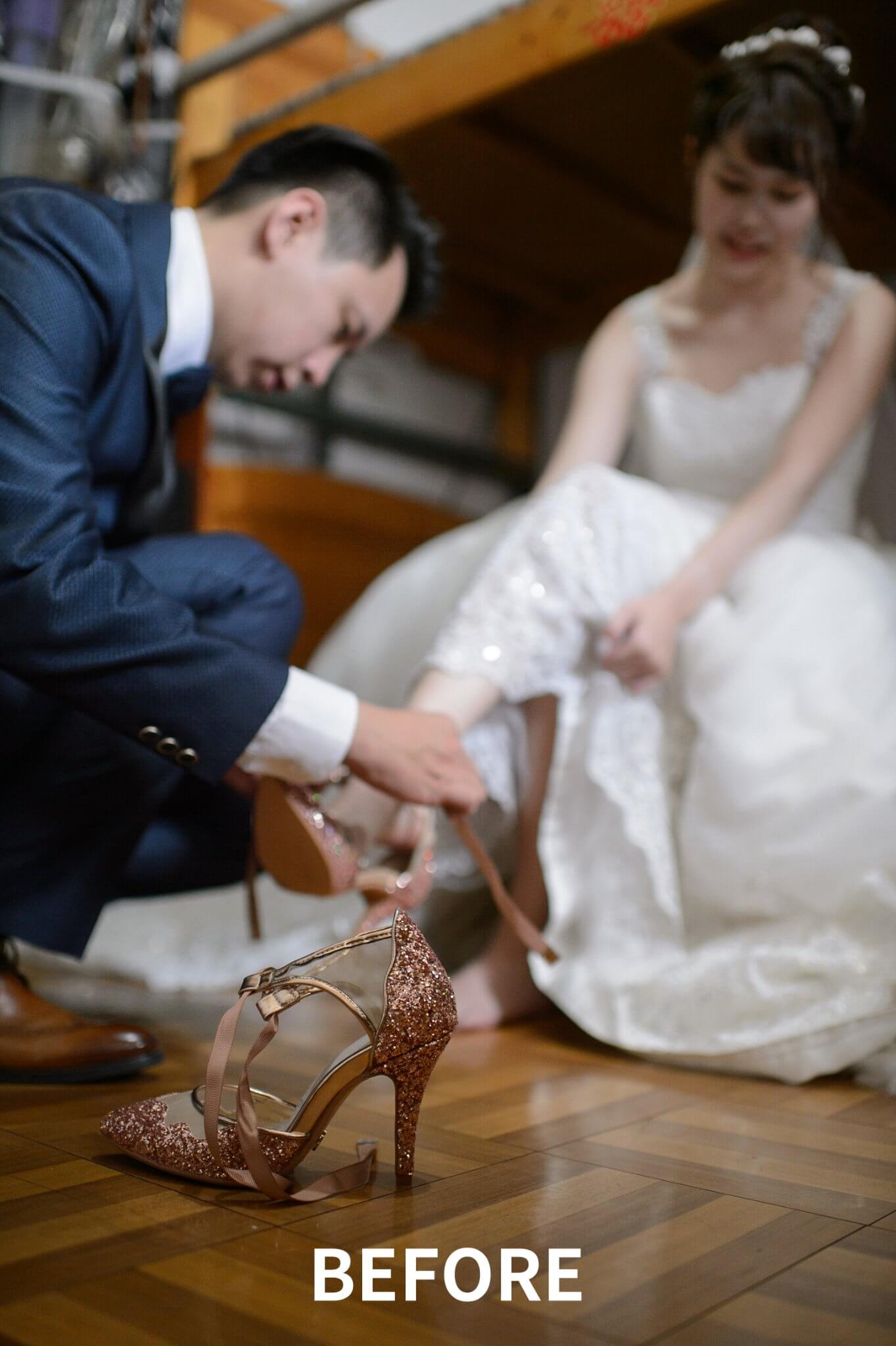 婚禮攝影, 閃燈對比圖, 閃燈對照圖